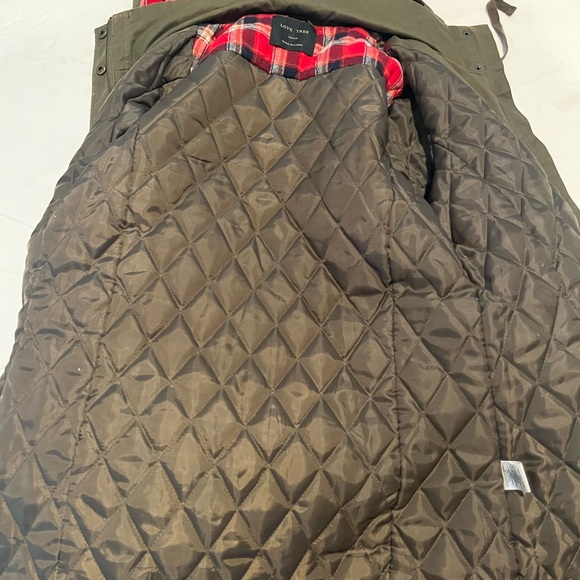 Love Tree 🌳 utility jacket with draw string flannel hood - Picture 5 of 9